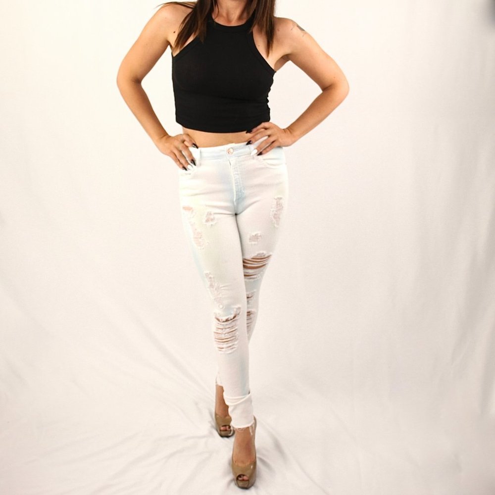 SALE: Guess limited edition tie dye ripped jeans